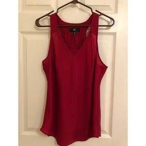 Chiffon v-neck tank top blouse